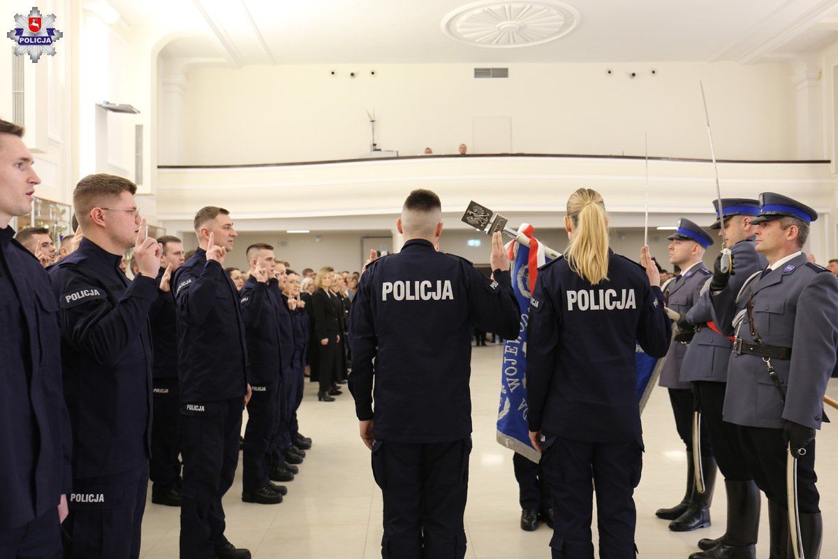 Ślubowanie nowych funkcjonariuszy w Lublinie