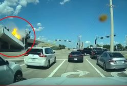 Ciężarówka spada z wiaduktu i staje w płomieniach. Przerażające nagranie z Teksasu