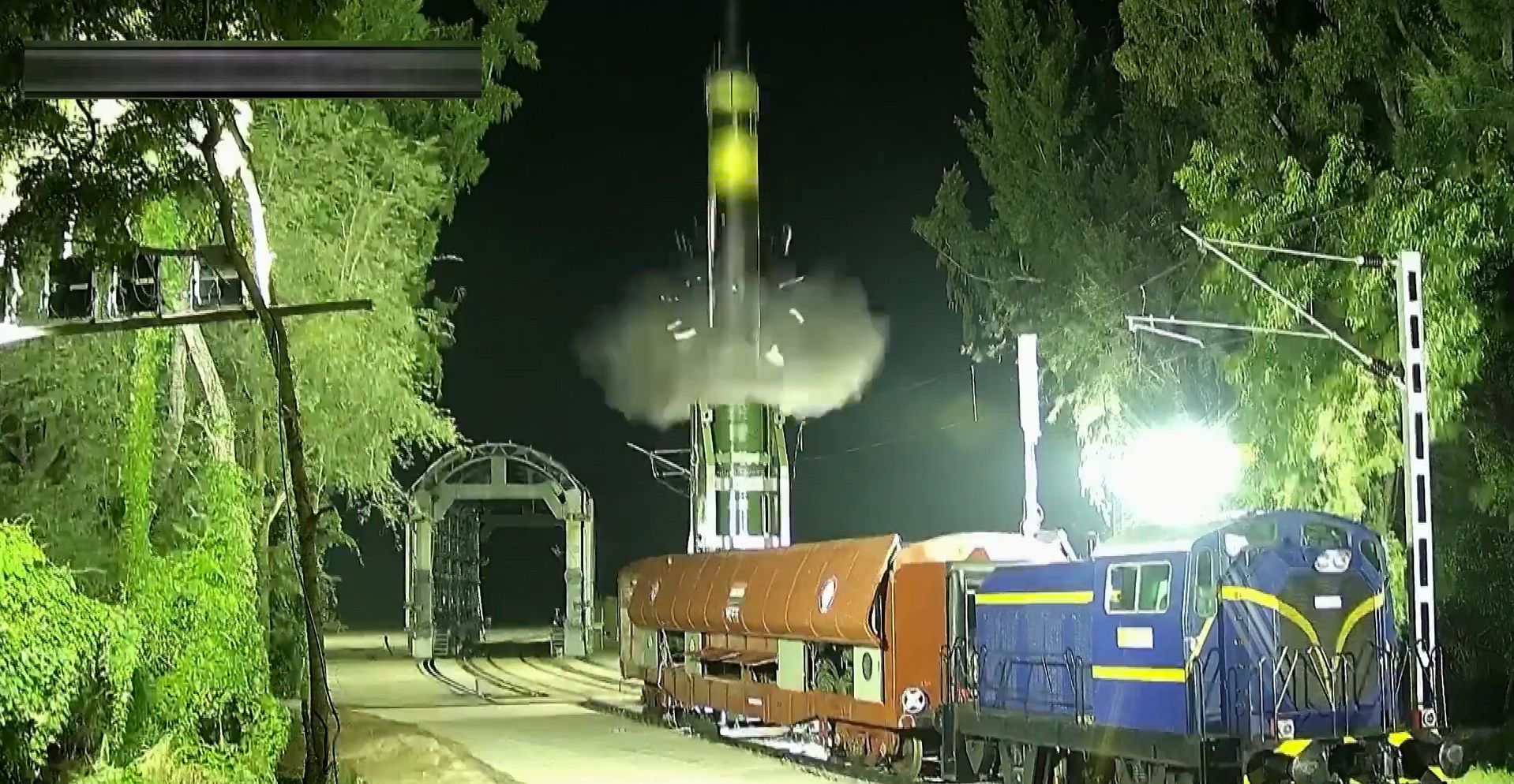 Mocarstwo testuje pocisk rakietowy. Wystrzelili go z pociągu