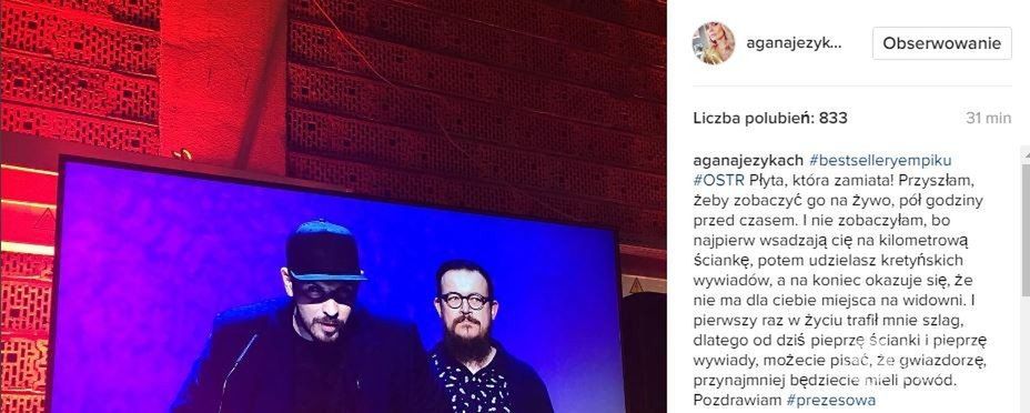 Agnieszka Szulim wściekła na galę Bestsellery Empiku 2016
