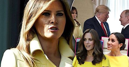 Melania Trump oszołomiła swoim wyglądem na spotkaniu z Putinem! W żółtej sukience wyglądała lepiej niż księżna Kate i Meghan Markle!