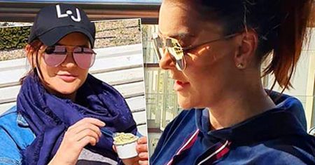 Agnieszka Radwańska z dużym ciążowym brzuszkiem w parku. Krągłości piękne, ale na uwagę zasługują też jej buty