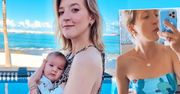 Lara Gessler wskoczyła w strój kąpielowy i pochwaliła się brzuchem. Tak wygląda trzy miesiące po porodzie