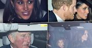 Cała rodzina królewska na świątecznym spotkaniu w Pałacu Buckingham. Meghan Markle z Harrym czy Kate z Williamem? Która para wyglądała lepiej?