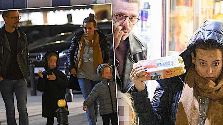 Anna Mucha i Marcel Sora z dziećmi na zakupach