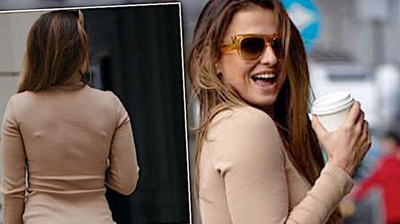 Anna Lewandowska spacer po Warszawie