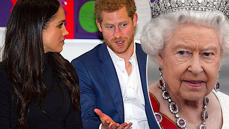 Meghan Markle i królowa Elżbieta II intercyza z Harrym
