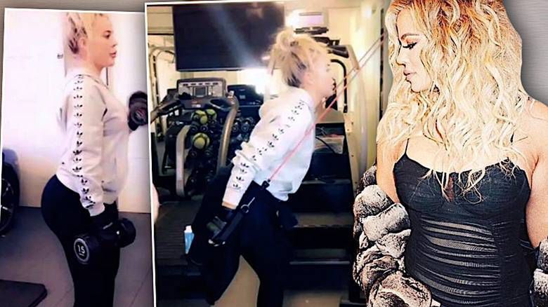 Khloe Kardashian ciąża siłownia