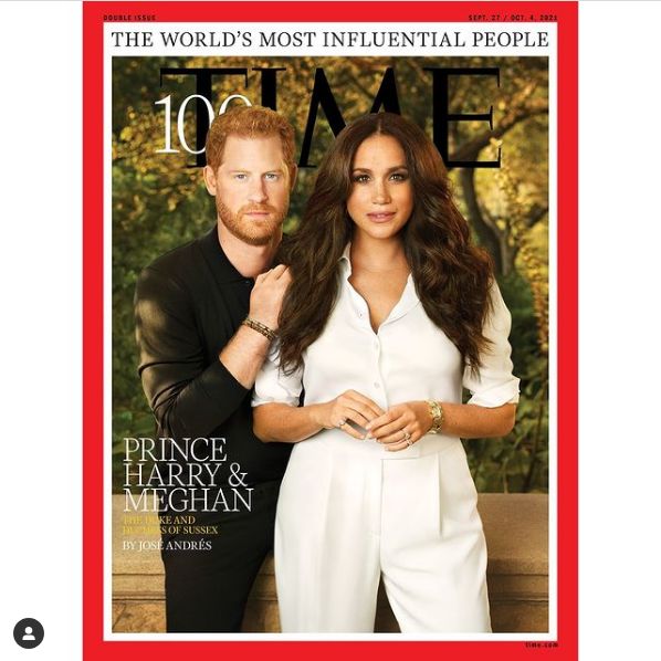 Książę Harry i Meghan Markle na okładce magazynu "Time"