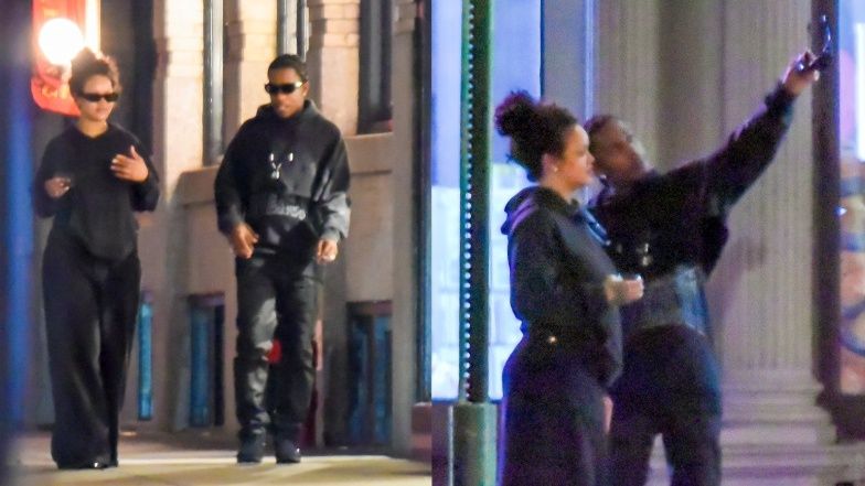 Rihanna i ASAP Rocky na nocnym spacerze