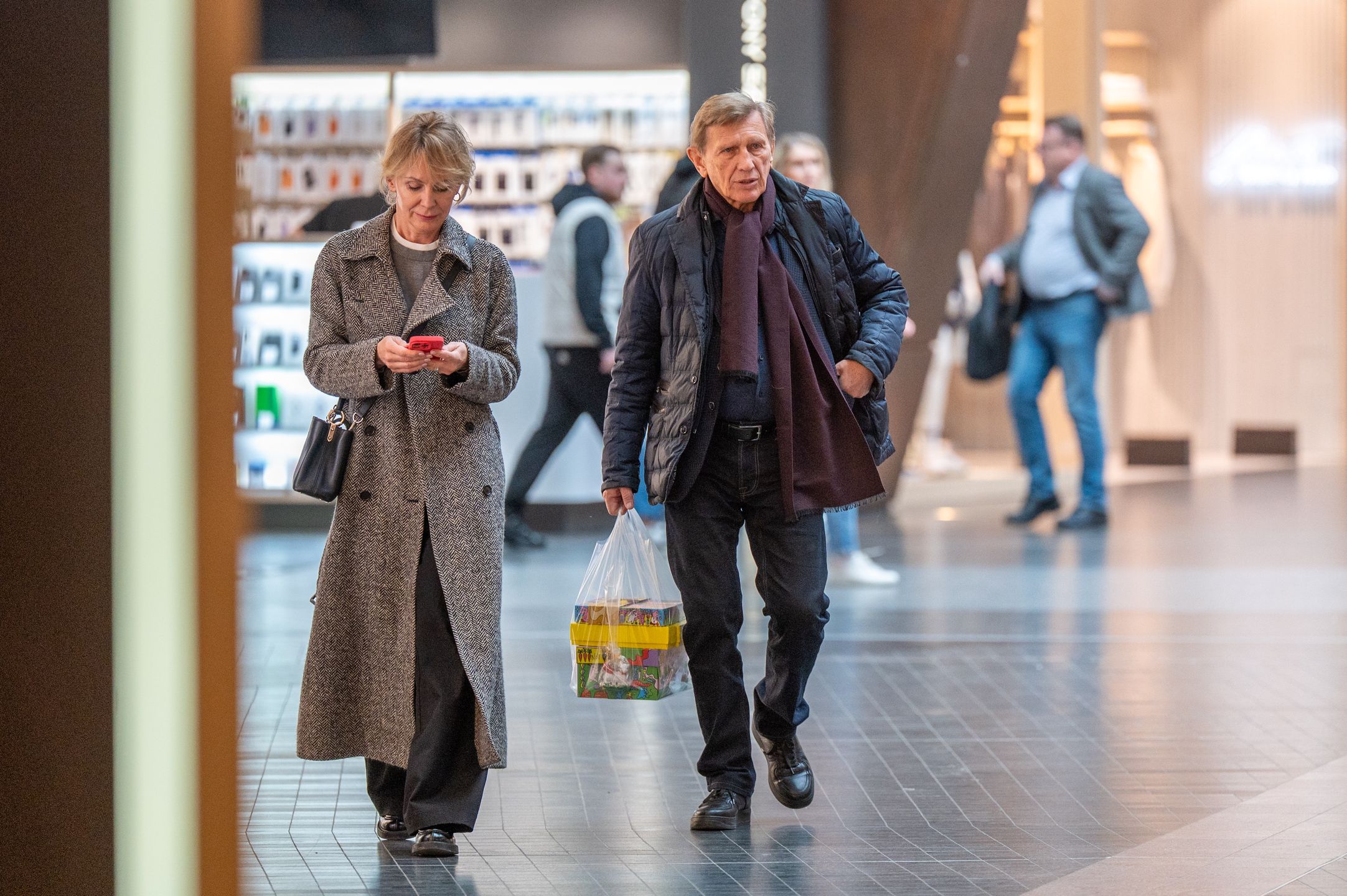 Beata Ścibakówna i Jan Englert wybrali się na zakupy