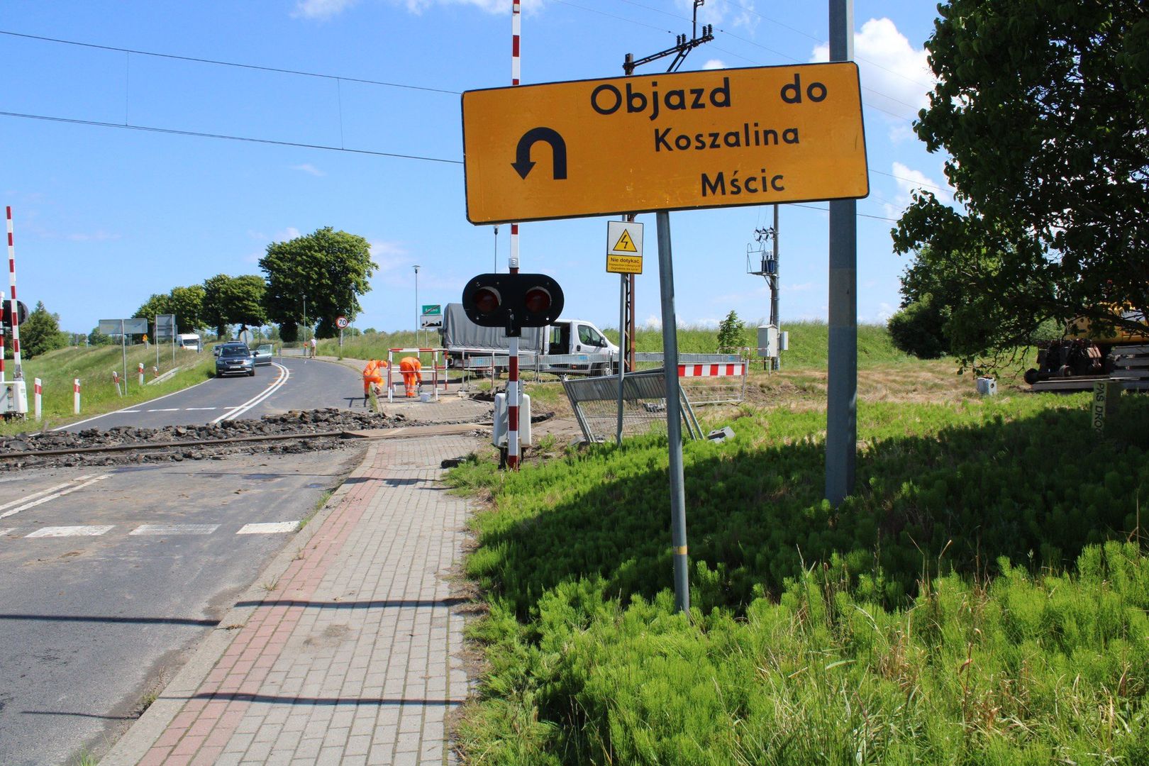ŁĘKNO REMONT PRZEJAZDU KOLEJOWEGO