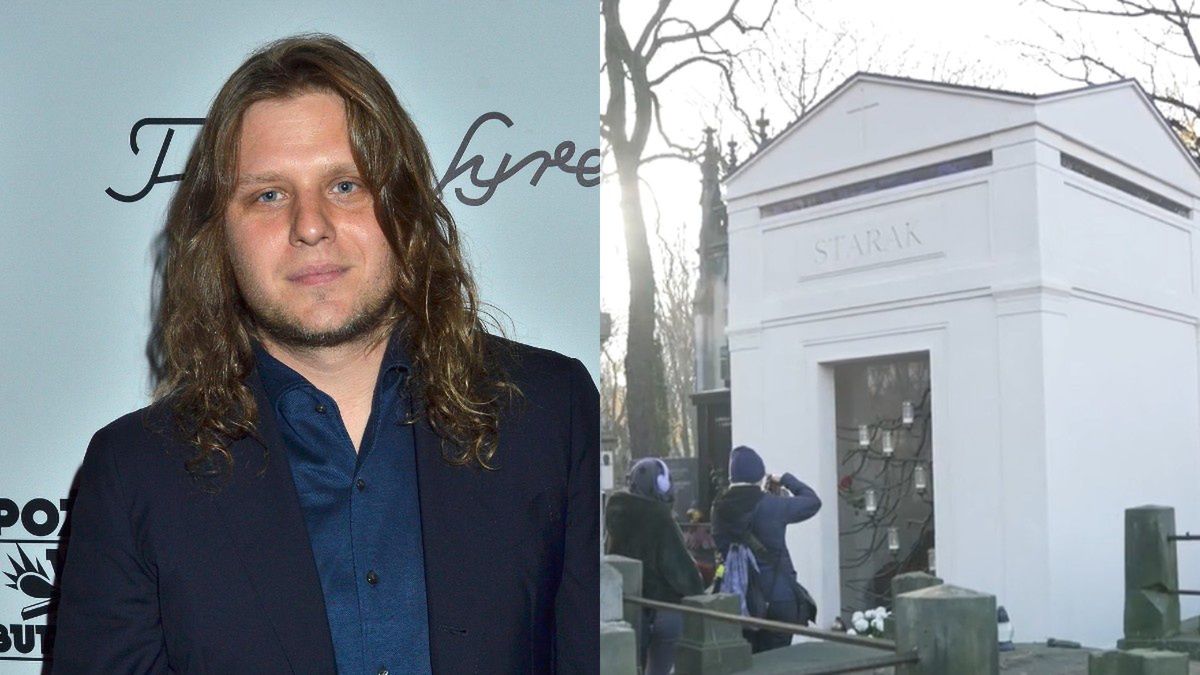 Grób Piotra Woźniaka-Staraka robi wrażenie