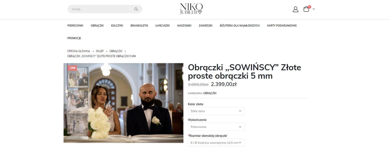 Mała Ania z mężem - źródło: jubilerniko.pl