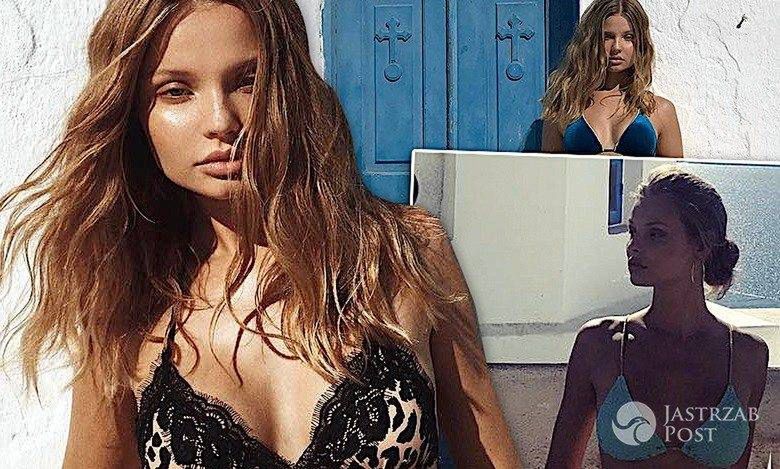 Magda Frąckowiak nago na Santorini