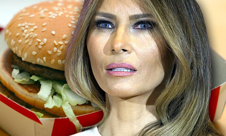 Melania Trump przyłapana na gorącym uczynku! Pierwsza Dama USA zajadała się fast-foodem w doborowym towarzystwie! Jest zdjęcie