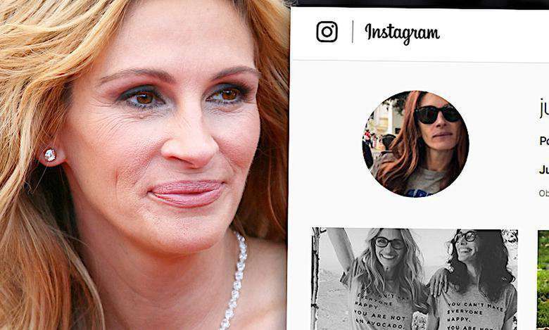 Julia Roberts założyła profil na Instagramie i od razu odpaliła bombę! Jej pierwsze zdjęcie bije rekordy publiczności