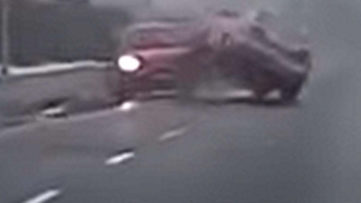 Zderzenie nagrała kamera