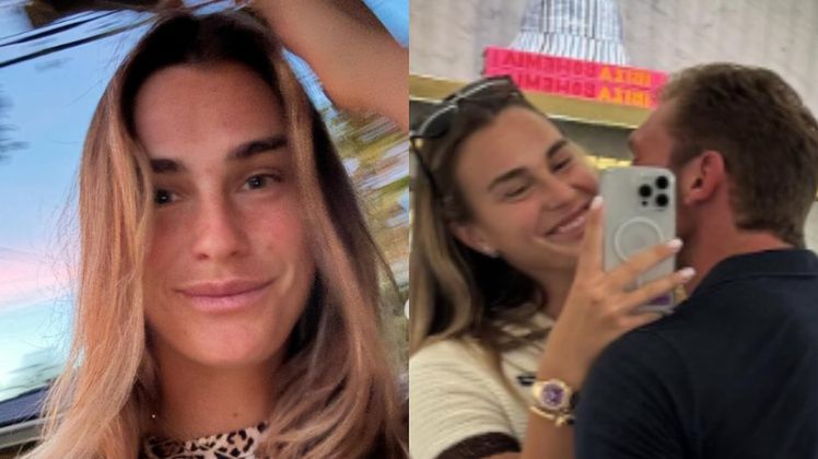 Aryna Sabalenka i jej nowy partner nie szczędzili sobie czułości