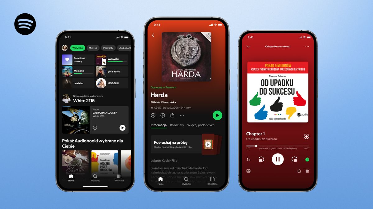 Audiobooki na Spotify od 15 października