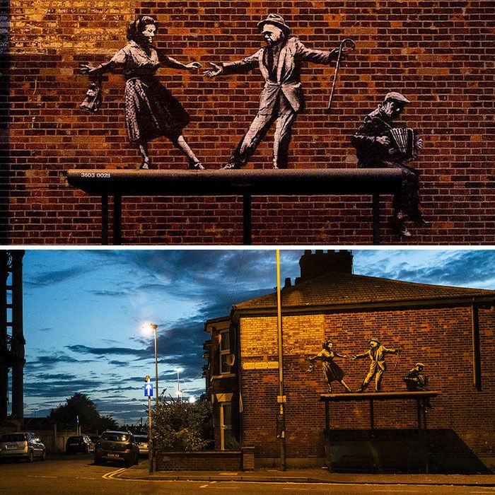 Banksy wybrał się na wakacje i zostawił po sobie ślady. Oto jego najnowsze prace 3