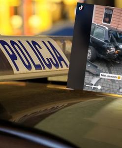 Nocny rajd w Radomiu. Uderzał w auta jak w domino