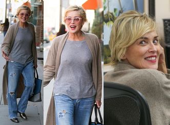 57-letnia (!) Sharon Stone BEZ STANIKA! (ZDJĘCIA)