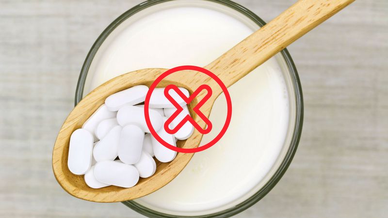 Leków nie należy popijać mlekiem