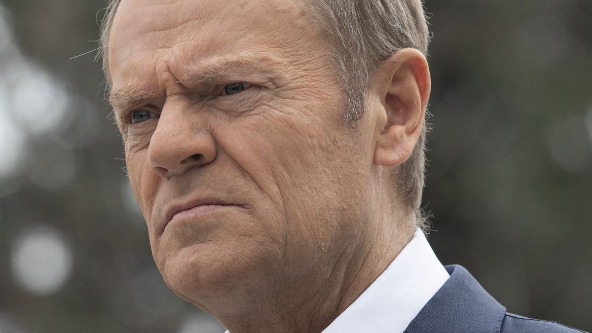 05.05.2022. Warszawa, ul. Wiejska. KOnferencja prasowa Donalda Tuska i Iwony Hartwich, dotyczaca projektu ustawy o rencie socjalnej. n/z Donald Tusk