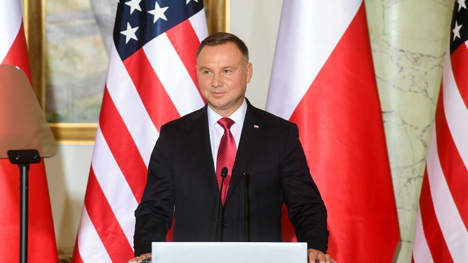 Wiceprezydent Stan�w Zjednoczonych Michael Pence w Polsce02.09.2019 Warszawa Wizyta wiceprezydenta Stanow Zjednoczonych Michaela Pence'a w Polsce   fot. Jacek Dominski/REPORTER
n/z: Andrzej DudaJacek Dominski/REPORTER