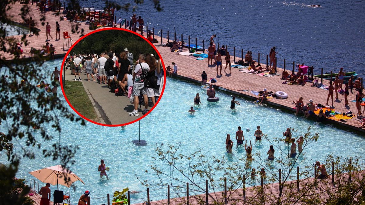 W ciepłe dni Zakrzówek przyciąga tłumy