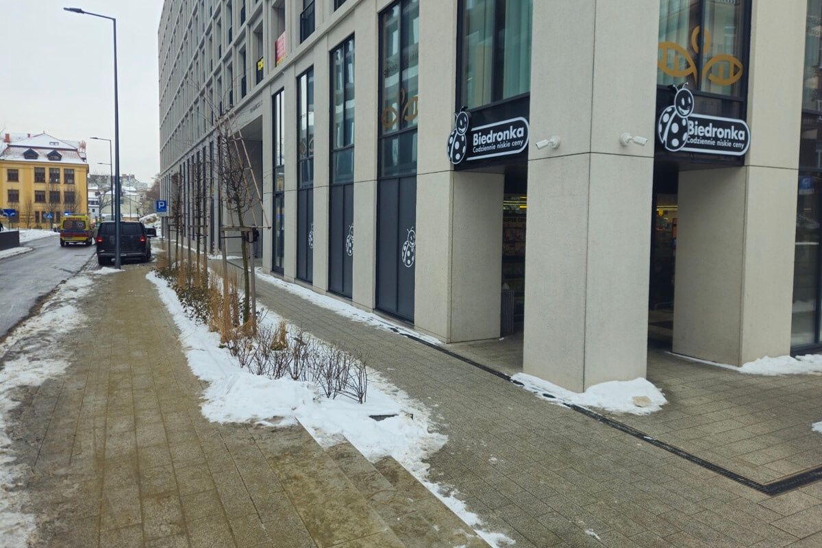 Kierowcy parkujący w zatoczce dla dostaw Biedronki przy ul. Karskiego / Wieniawskiej