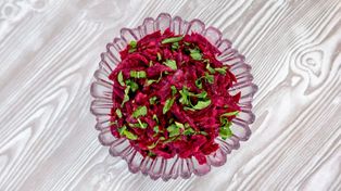 Buraczki z czosnkiem i majonezem