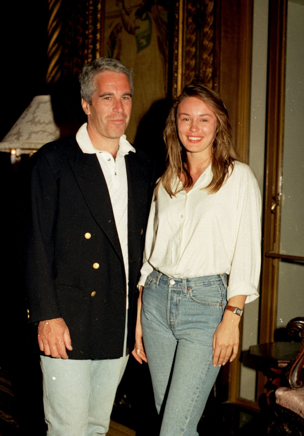 Jeffrey Epstein i Celina Midelfart, marzec 1995