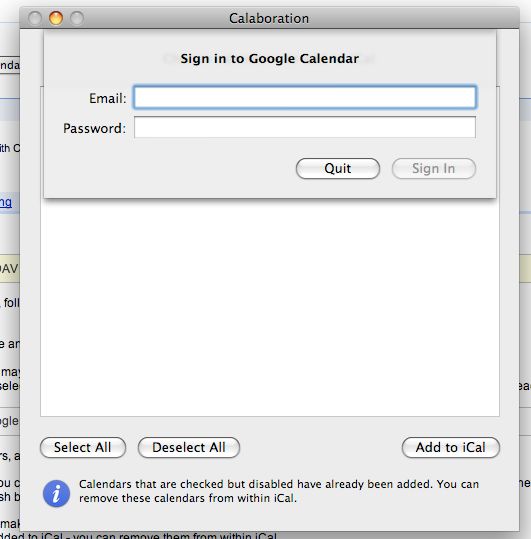 Google Calendar i Apple iCal zsynchronizowane