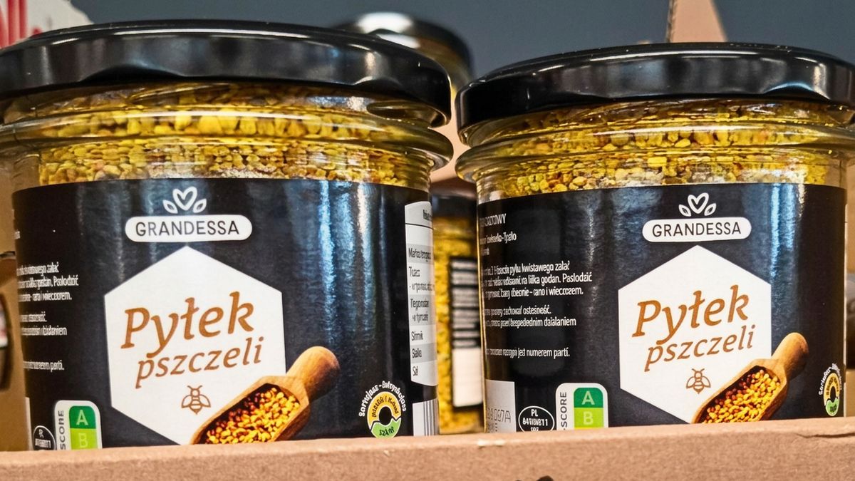 Pyłek pszczeli znalazłam na półce w Aldi