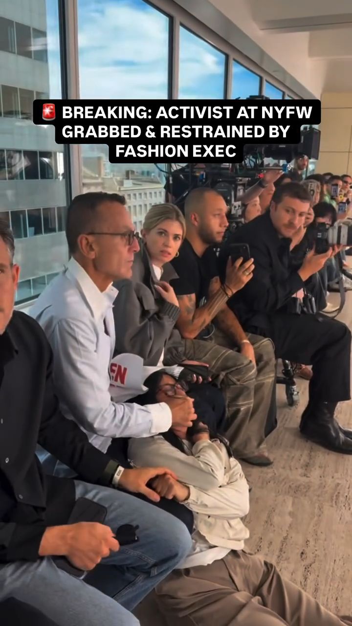 Protest aktywistów na New York Fashion Week