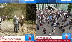 Olechowski odpowiada na zarzuty manipulacji w relacjach TVP Info z manifestacji przed Sądem Najwyższym: pokazujemy to z różnych perspektyw