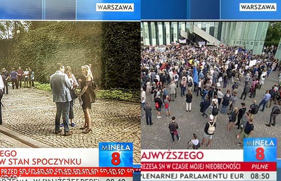 Olechowski odpowiada na zarzuty manipulacji w relacjach TVP Info z manifestacji przed Sądem Najwyższym: pokazujemy to z różnych perspektyw