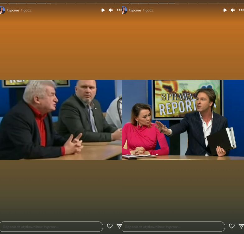 Piotr Kaszewiak wychodzi ze studia "Sprawy dla reportera" po ostrej wymianie zdań z Piotrem Ikonowiczem