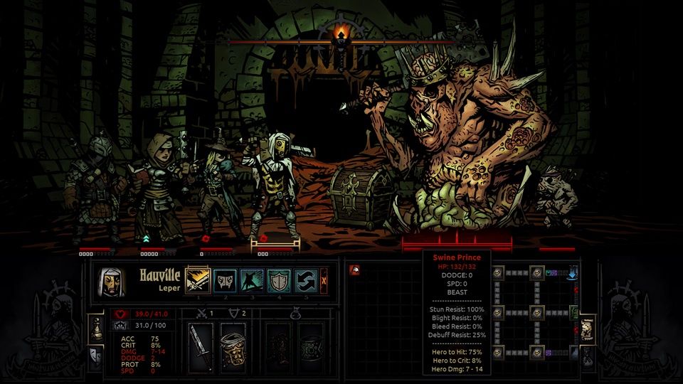 Darkest Dungeon - kolejka do ruchu