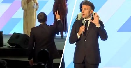 Macron skarcił publiczność. "Całkowity brak szacunku"