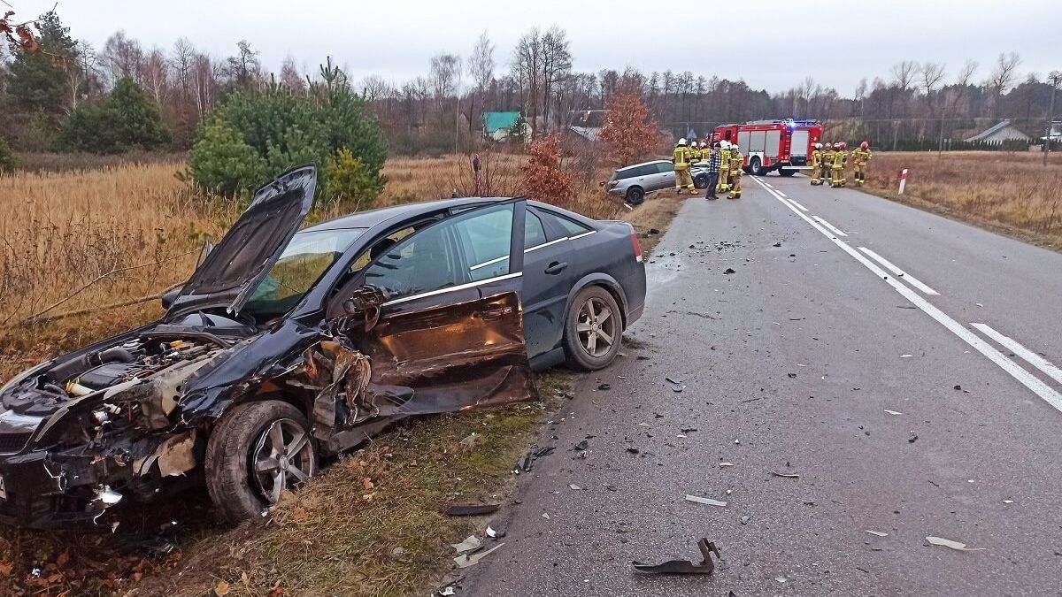 Zderzenie Opla z Subaru