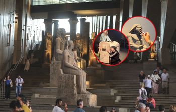 Skandal za skandalem. Oto, co robią turyści w Wielkim Muzeum Egipskim