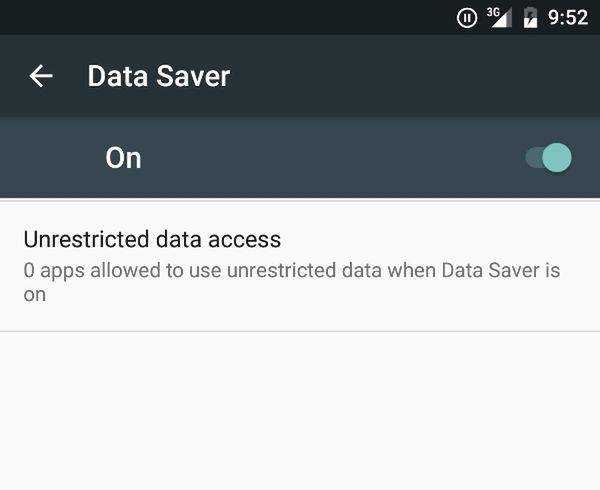 Android N - Data Saver