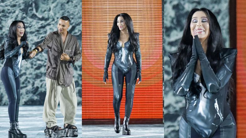Cher zachwyca sylwetką na pokazie Balmain