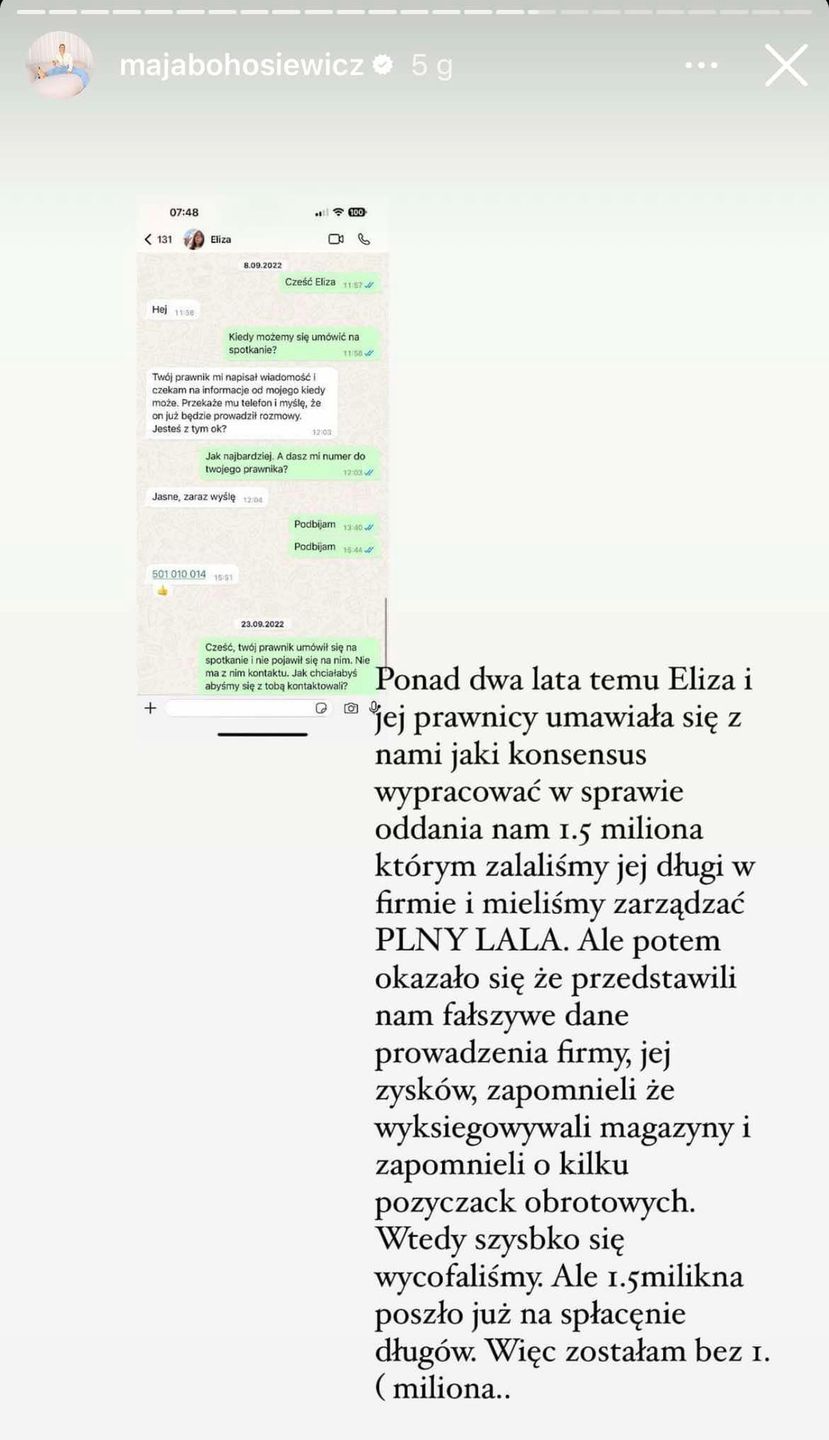 Maja Bohosiewicz walczy o odzyskanie 1,5 mln zł