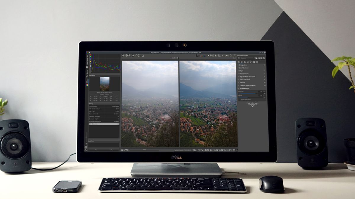 RawTherapee 5.5 z nowymi narzędziami i usuwaniem mgły