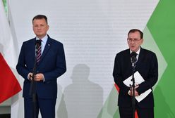 Szokujące zdjęcia na konferencji Kamińskiego. "Wiadomości" TVP pokazały materiał