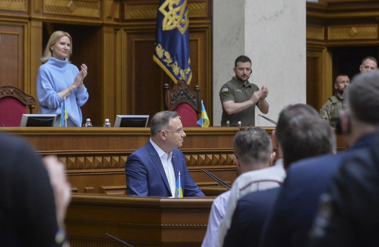 Reakcja Rosji na przemówienie Andrzeja Dudy? Atak rakietowy w Kijowie